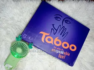 Taboo Game + Handheld Portable Fan Women Ladies Gift Set
