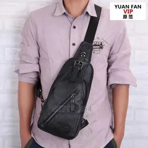 *3 In 1 Men Business Chest Bag Set "Bag + Belt + Walle