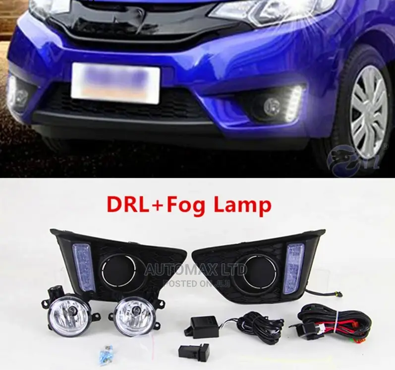 Honda Fit. Yr2015, Fog Lamp Set With LED DRL Covers