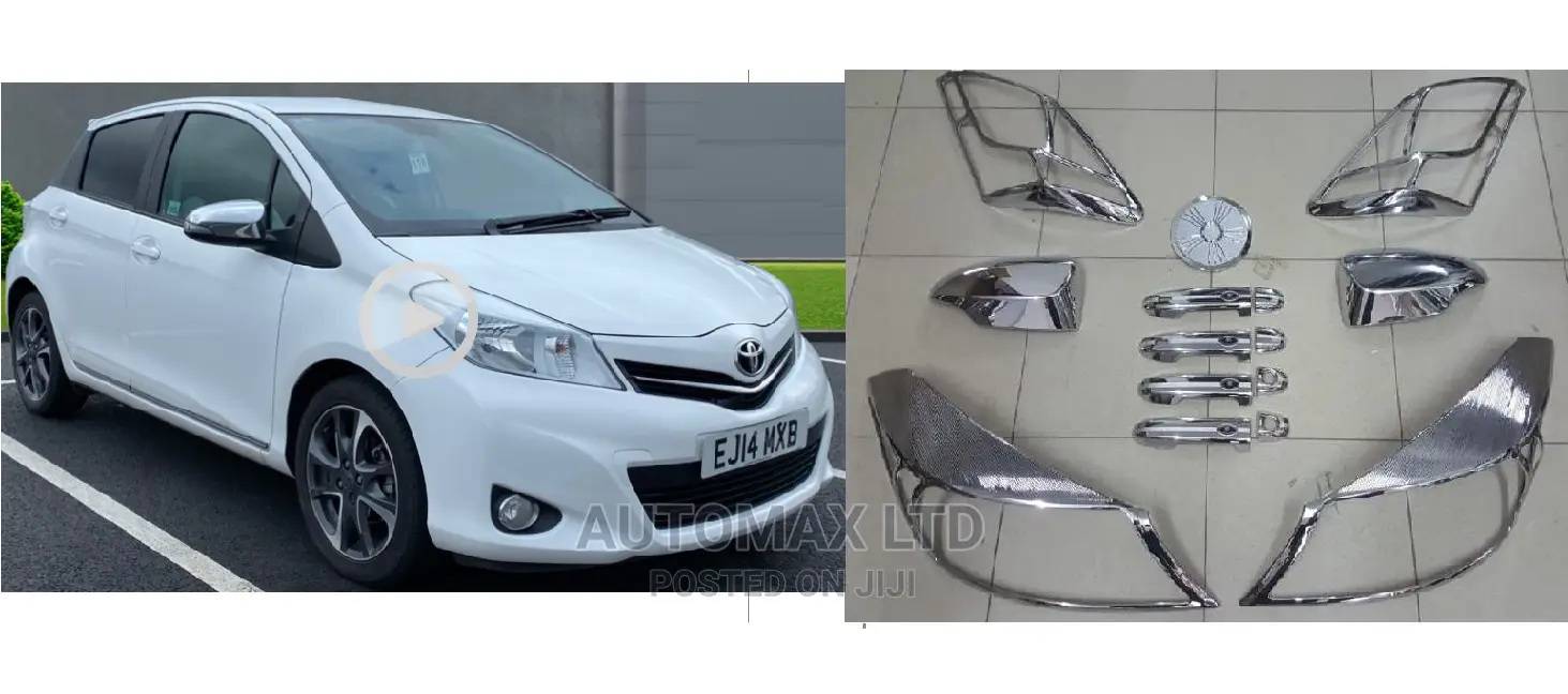 Chrome Kit Set. For Toyota Vitz, Yr2012+