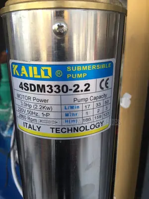 Kailo 3.0hp Submersible Water Pump 186m
