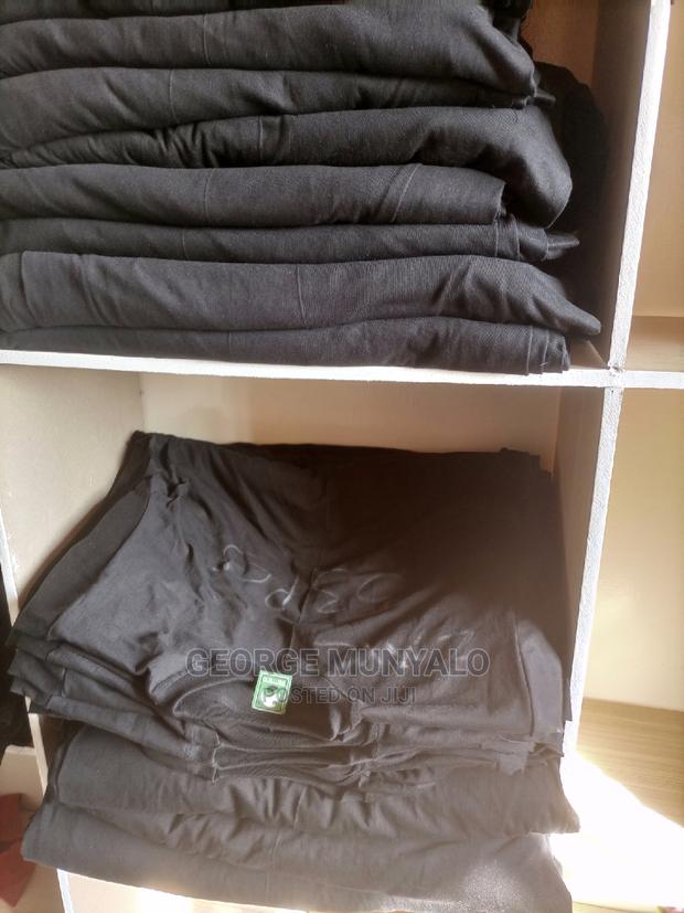 Black Plain T-Shirts - main view