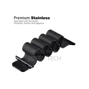 Stainless Steel Band for Apple Watch Series 6 - 42/44mm - Bl