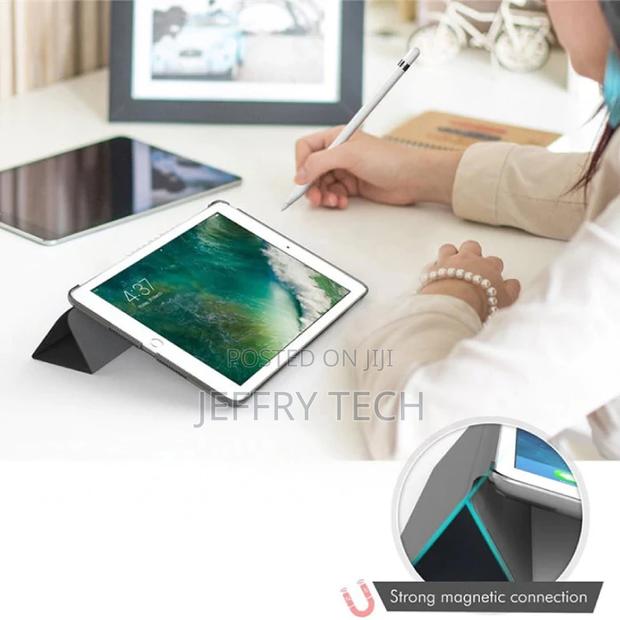 iPad Mini 5 Leather Foldable Cover Sleeve Case Black - thumbnail 4