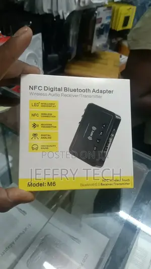 M6 NFC Bluetooth 5.0 Receiver Transmitter FM 3 in 1 Adap