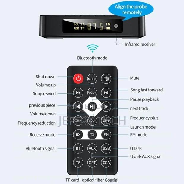 M6 NFC Bluetooth 5.0 Receiver Transmitter FM 3 in 1 Adap - thumbnail 6