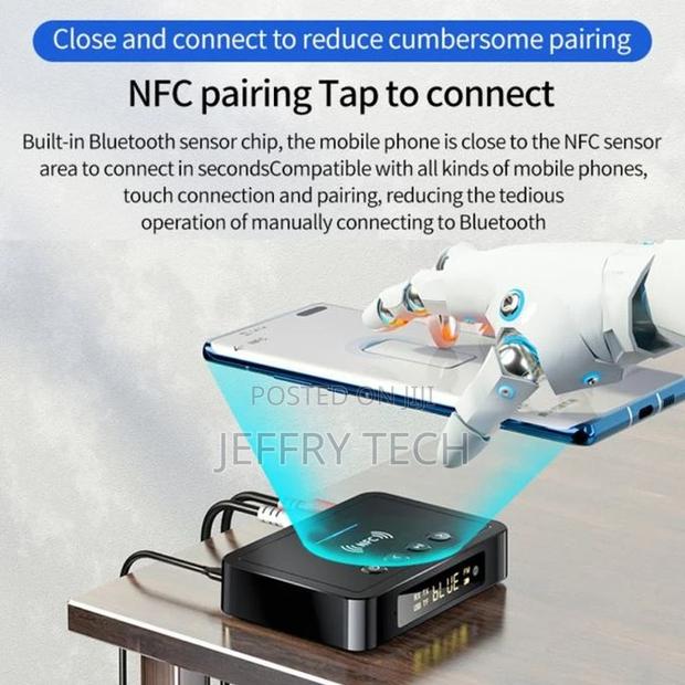 M6 NFC Bluetooth 5.0 Receiver Transmitter FM 3 in 1 Adap - thumbnail 8