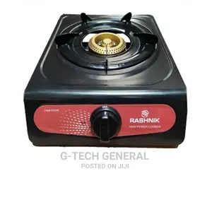 Rashnik Single Burner,Gas Stove, Non Stick - Grey