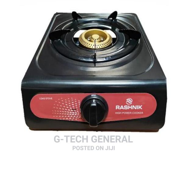 Rashnik Single Burner,Gas Stove, Non Stick - Grey - main view