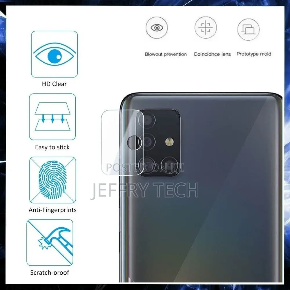 Samsung GALAXY A51 Camera Lens Protector Rear Tempered Glass