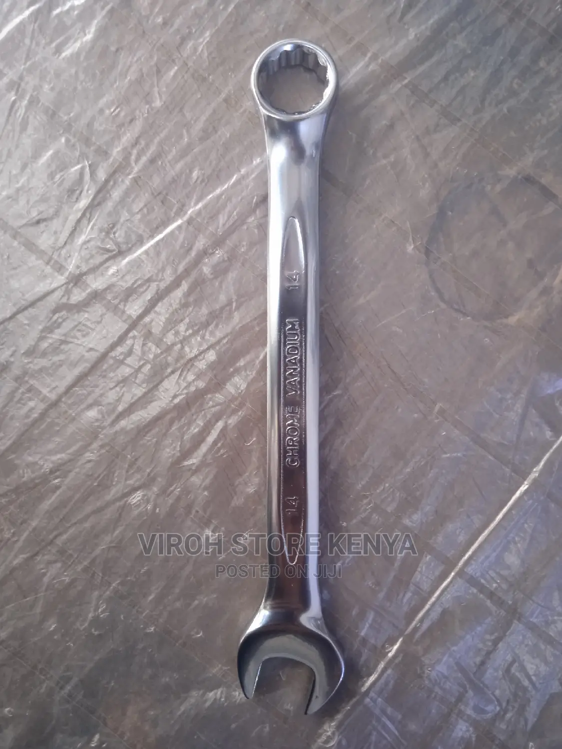 14mm Single Ring and Open Ended Chrome Vanadium Spanner