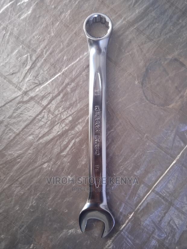 14mm Single Ring and Open Ended Chrome Vanadium Spanner