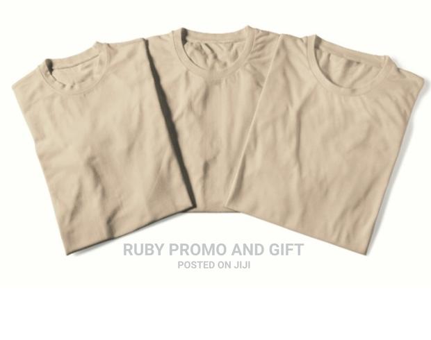 Beige Round Neck T-Shirts - main view