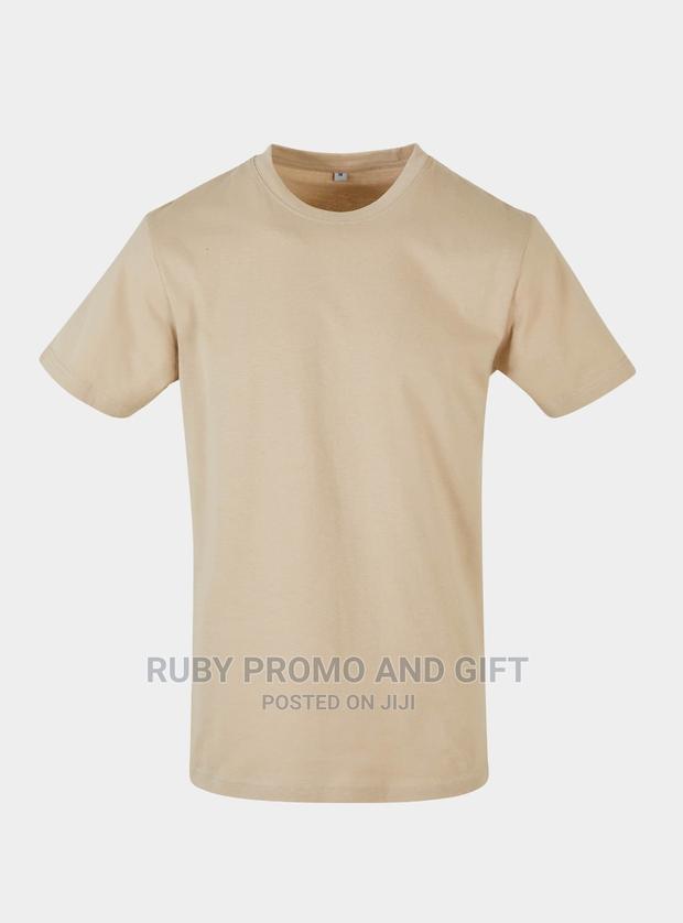 Beige Round Neck T-Shirts - thumbnail 2