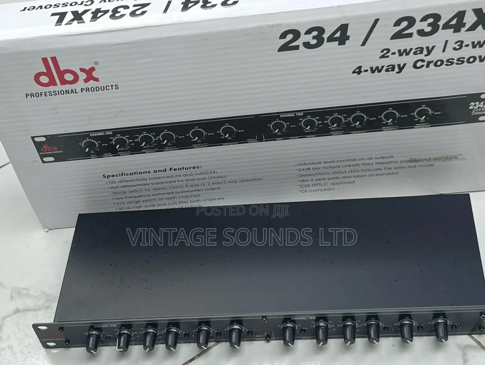 DBX 234XL Stereo 2-Way/Mono 3 or 4-Way Crossover