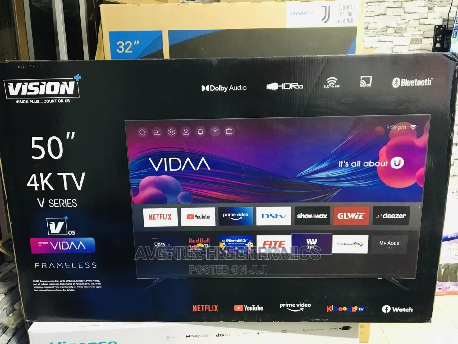 Vision 50'' Frameless Ultra Hd Smart Vidaa Tv, Netflix