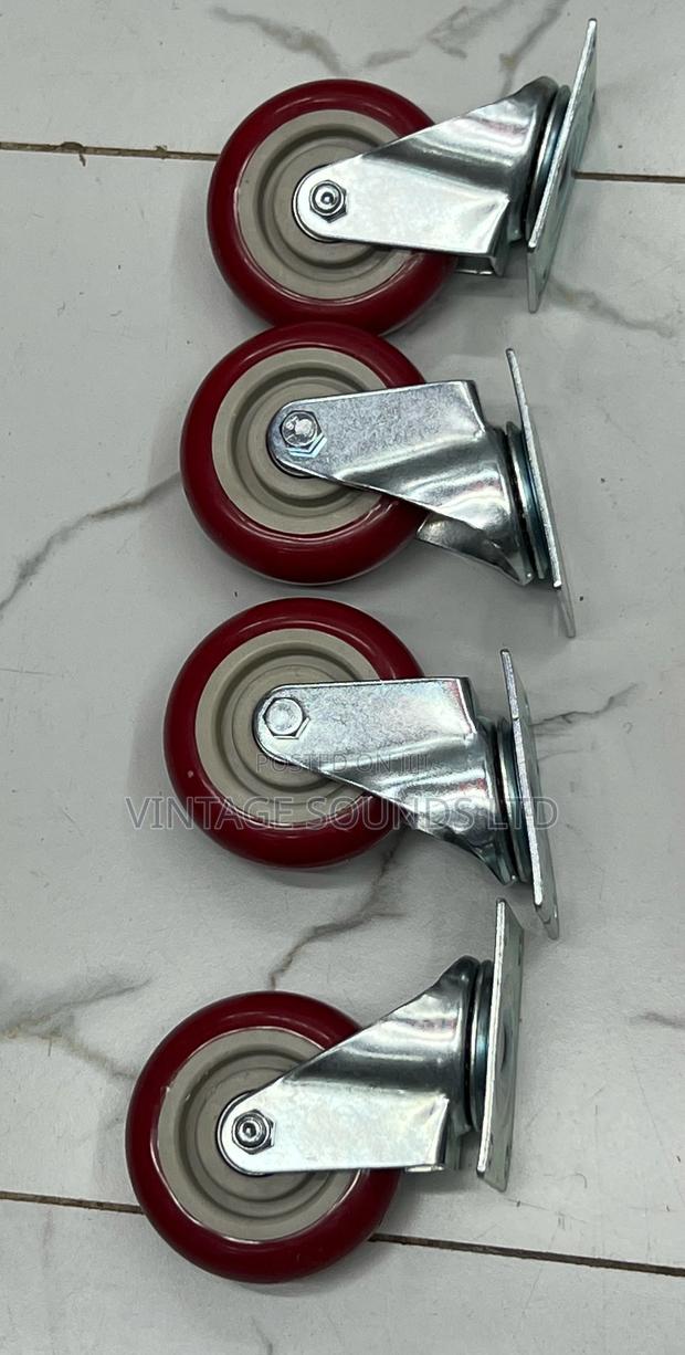 Smooth Rolling Caster Wheels Heavy Duty 4inch 4pcs - thumbnail 2