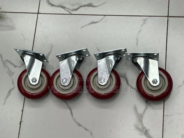 Smooth Rolling Caster Wheels Heavy Duty 4inch 4pcs - thumbnail 3