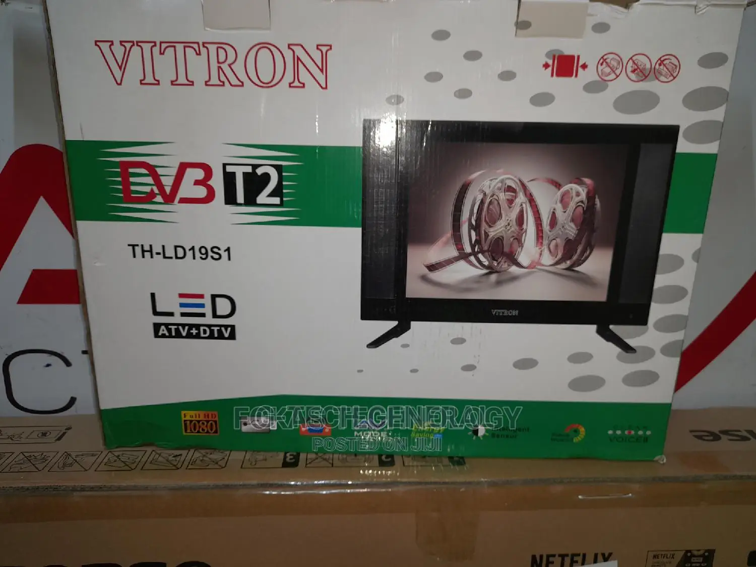 New Vitron 19” Hd Digital Led Tv Free to Air