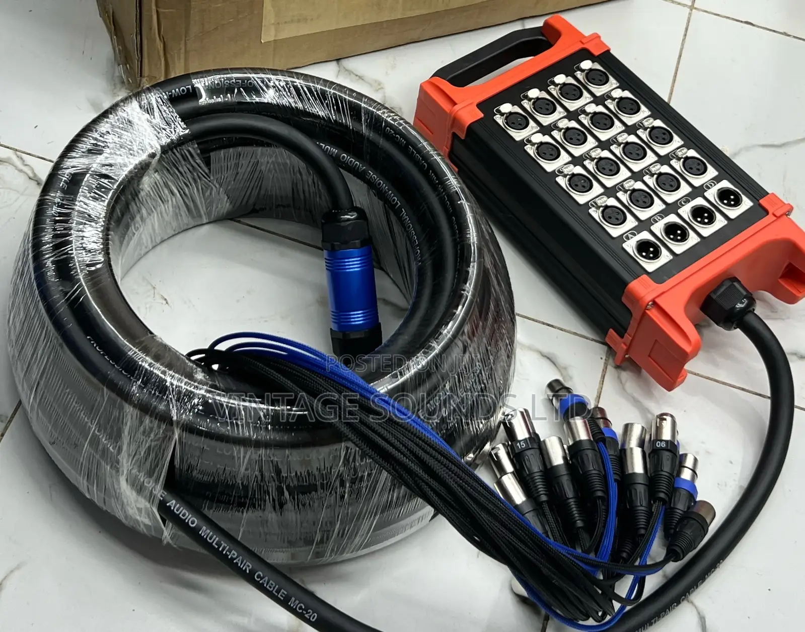 Jaguar 20channels Audio Snake Cable With Stage Box – 30m