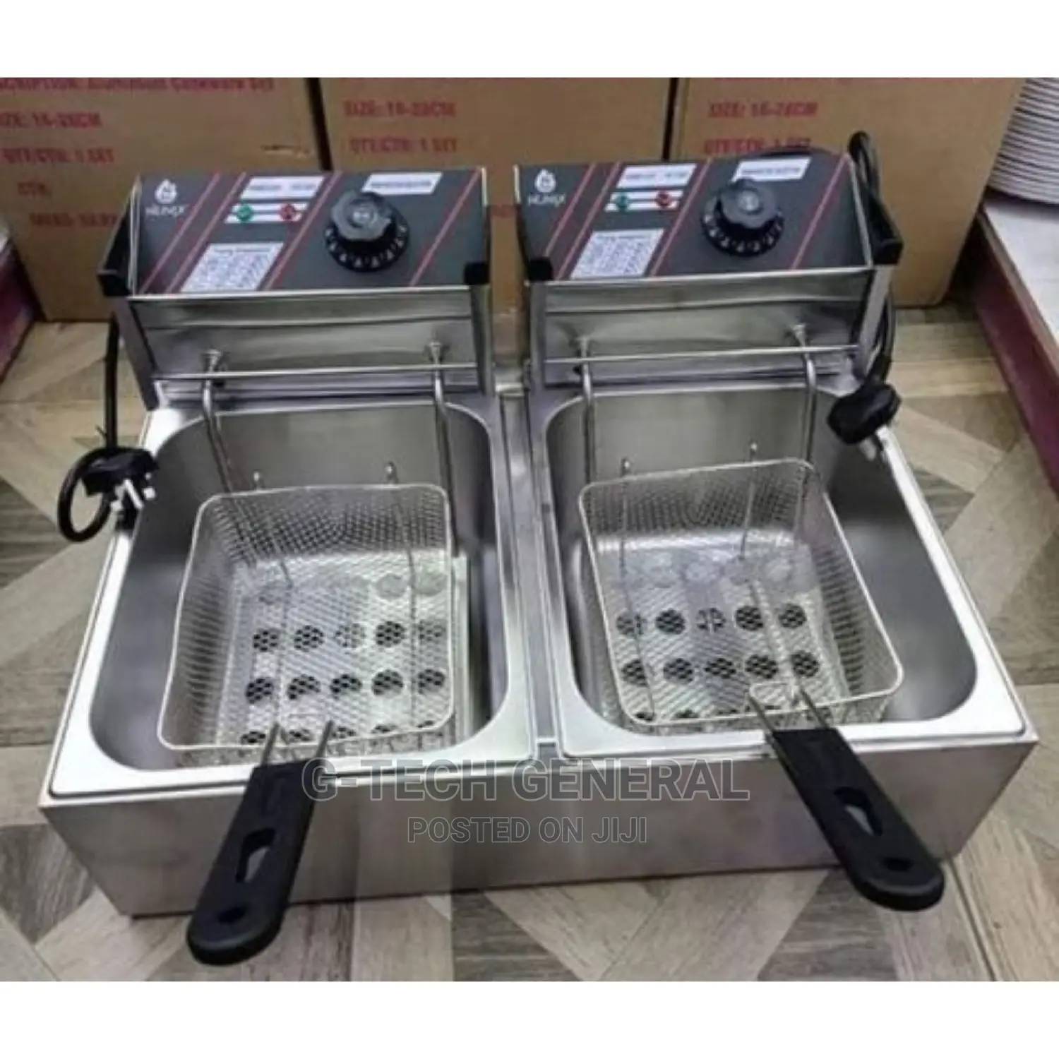 Nunix 6l+ 6l Commercial Double Deep Fryer