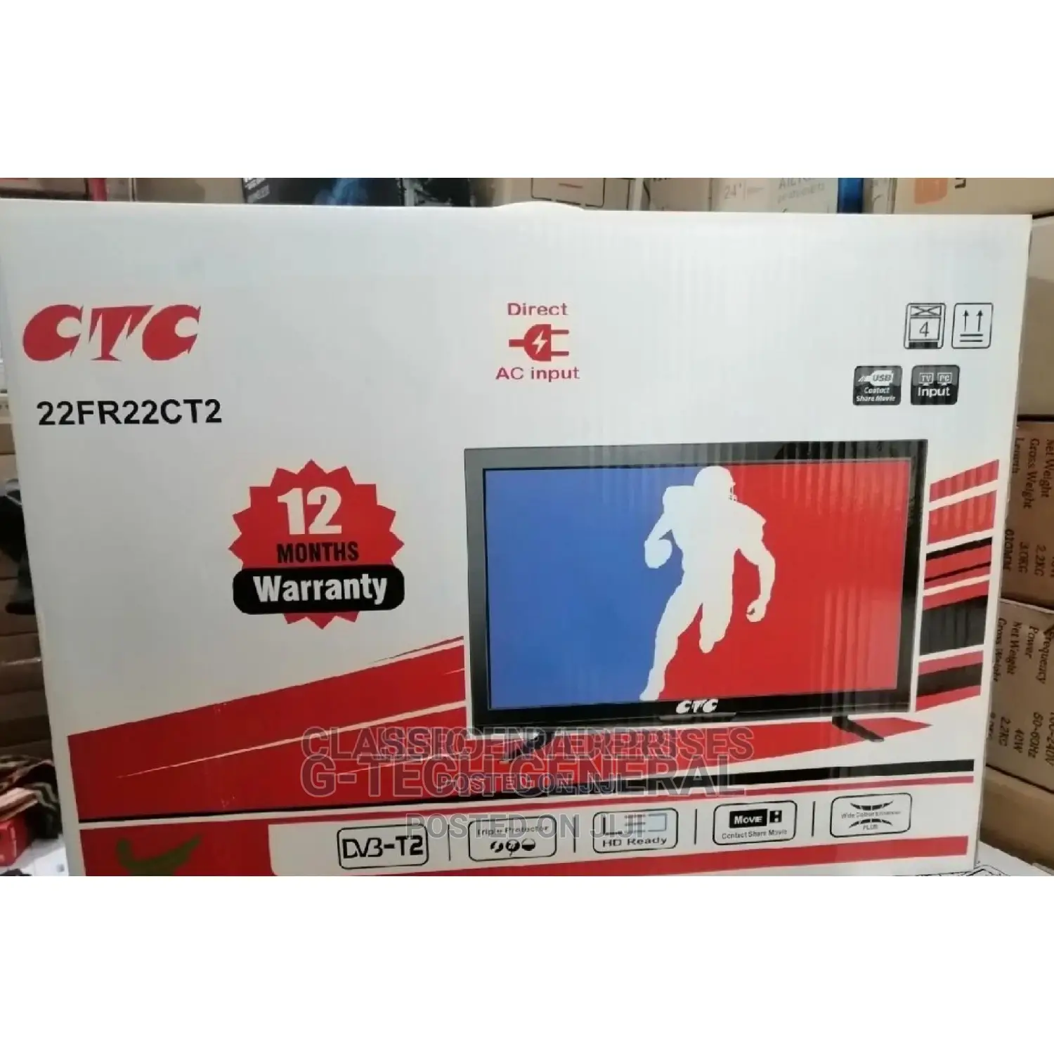 Ctc 22 Inches Ac/Dc Digital Tv.