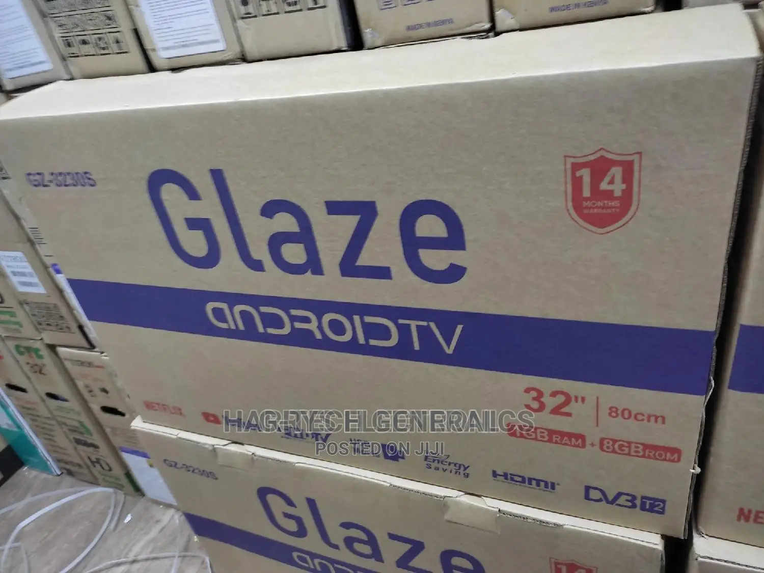 Glaze GZ-3230,32" Inch Smart Android FHD WIFI TV