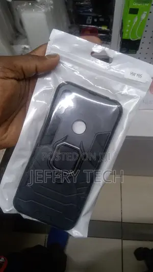 Back Panel Metal Ring Bumper Shockproof Case for Huawei Y6s