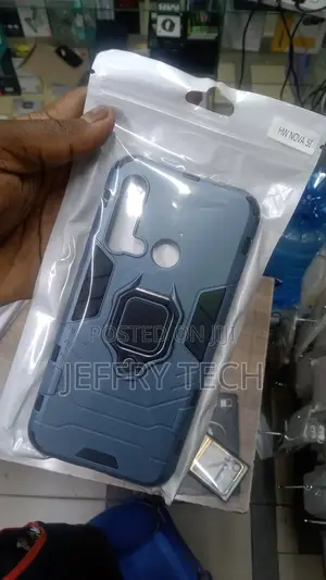 Huawei Nova 5T Ironman Ring Stand PC TPU Armor Phone Case Ca