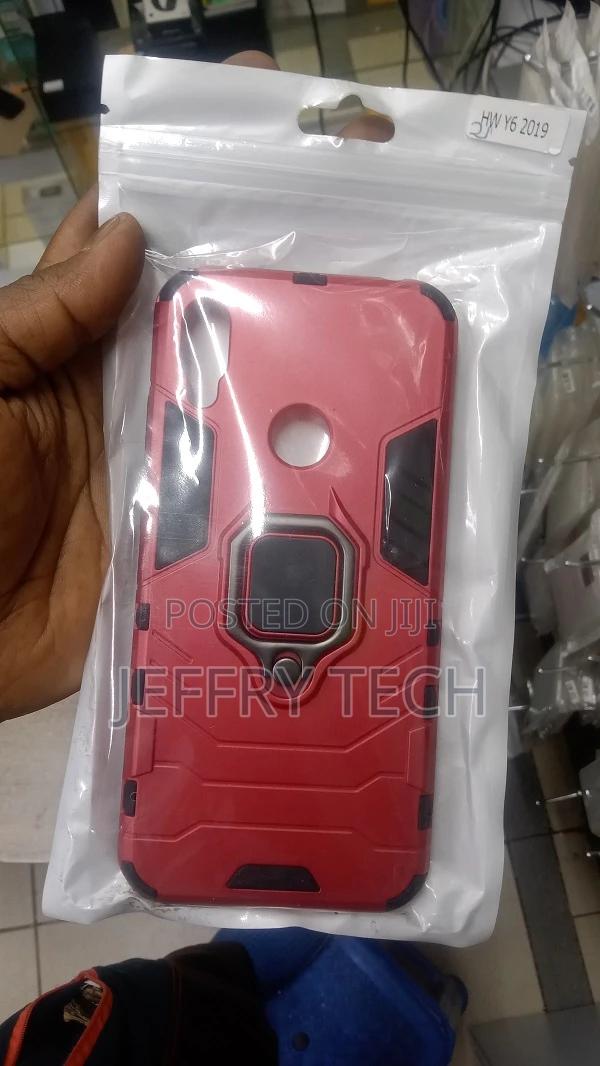 Hard PC Back Cover Case With Ring Holder for Huawei Y6 2019 - main view