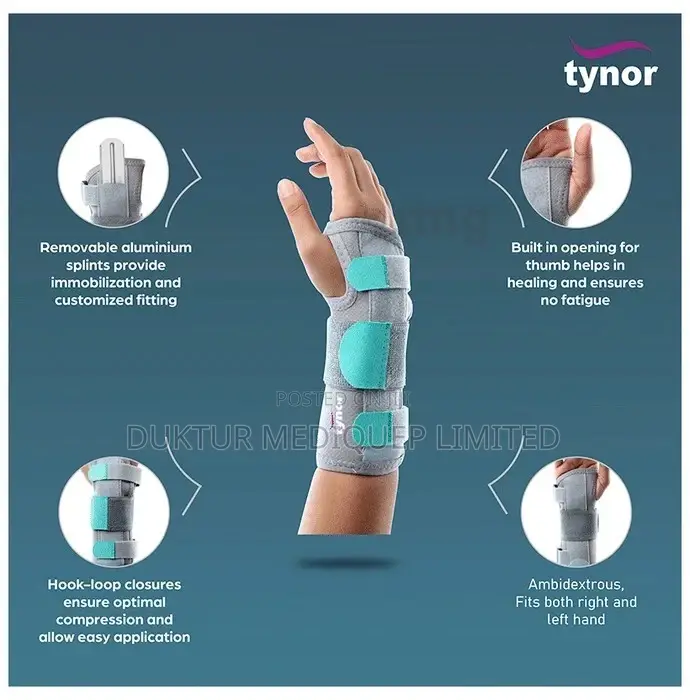 Tynor E-43 Wrist Splint Ambidextrous , S, M, L, XL