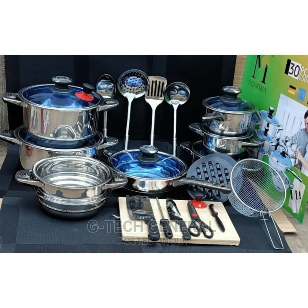 Marwa German Life 30pcs Stainless Cookware Set