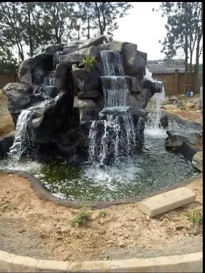 Rockery Fountain Pond