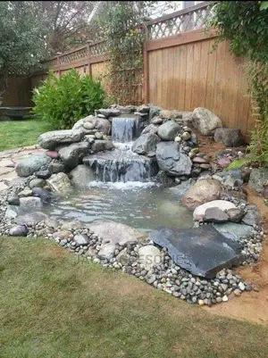 Rockery Fountain Pond