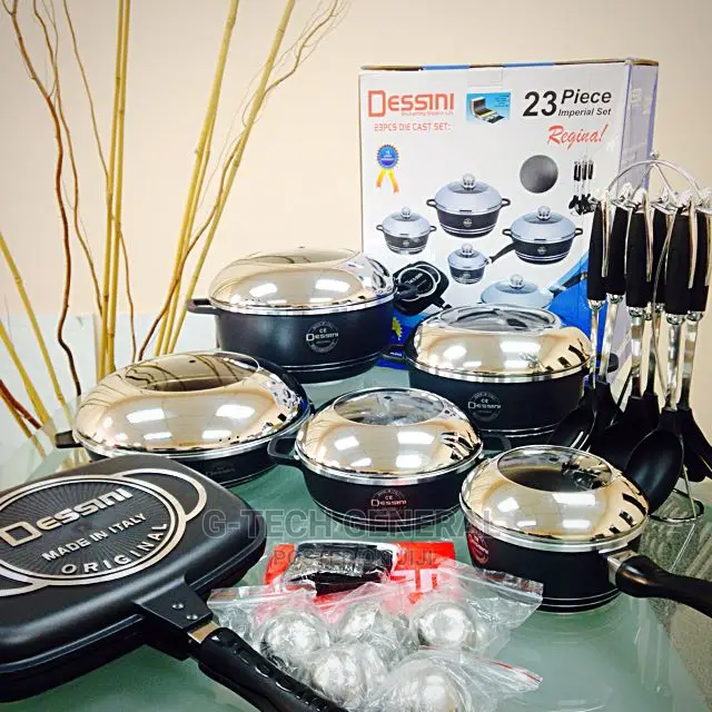 Dessini Italian- 23 Piece Non-stick Diecast Cooking Pots