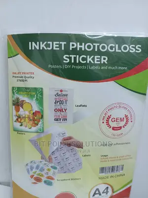 Glossy Sticker Papers