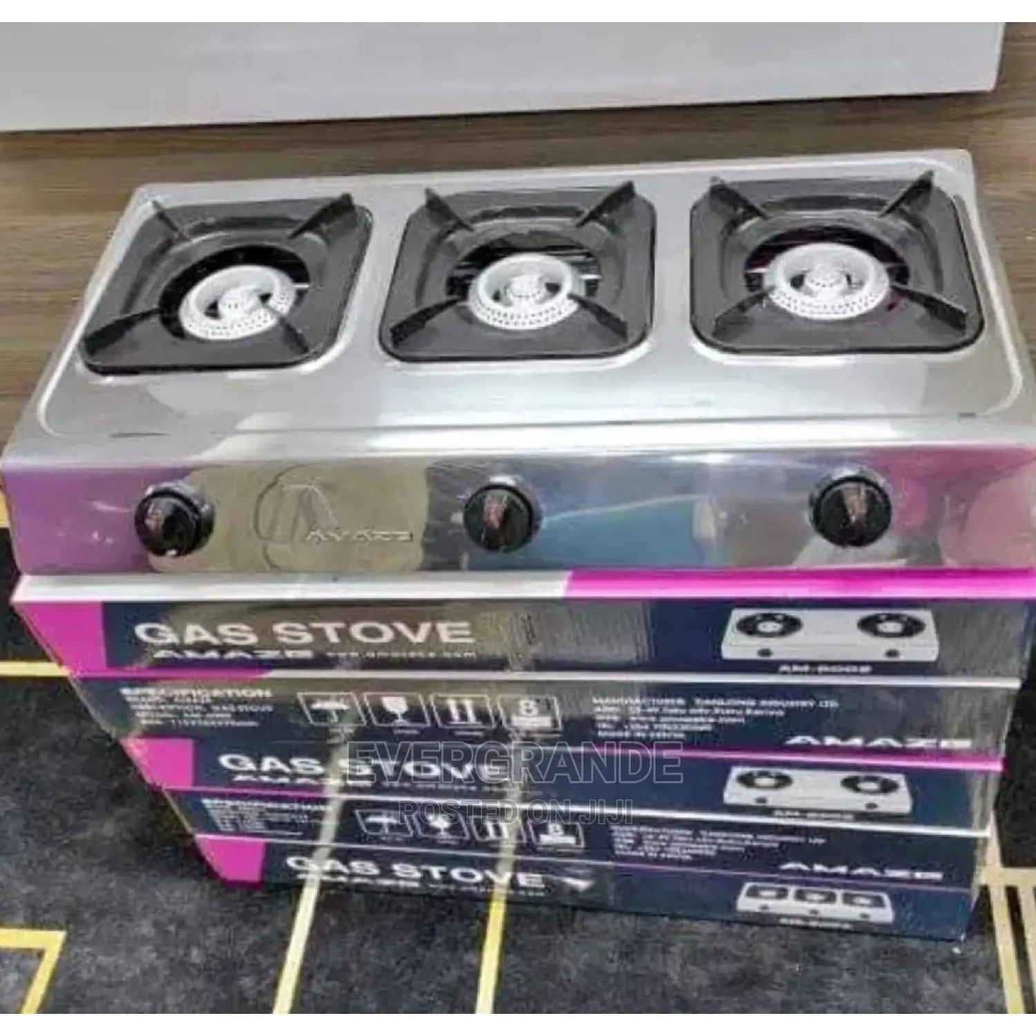 3 Amaze Gas Stove Table Top
