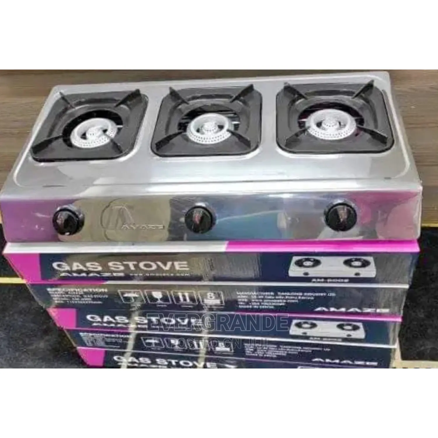 Amaze 3 Burner Table Top Gas Stove