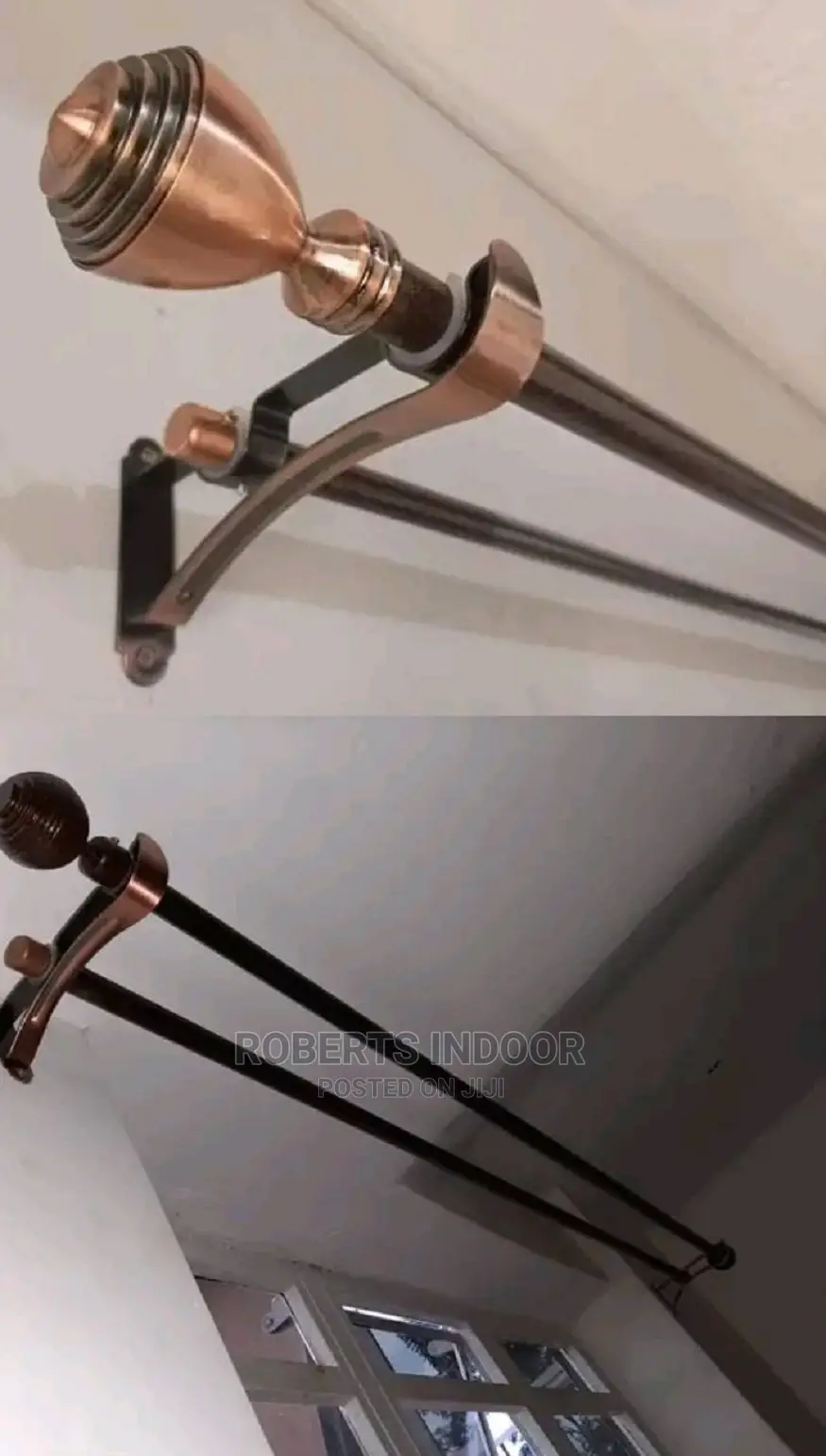 Powder Coated and Durable Curtain Rods