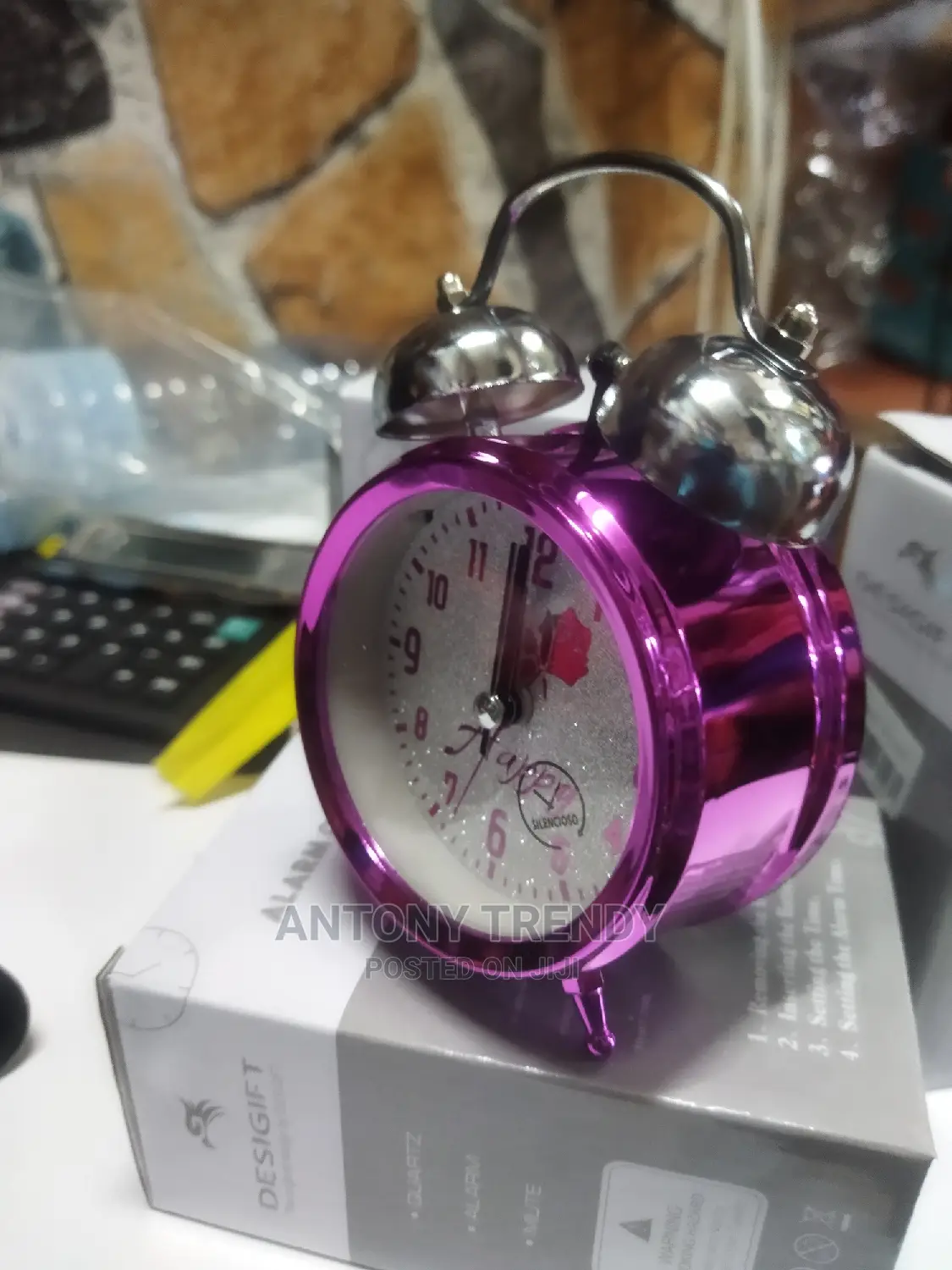 Alarm Clocks Home Purple