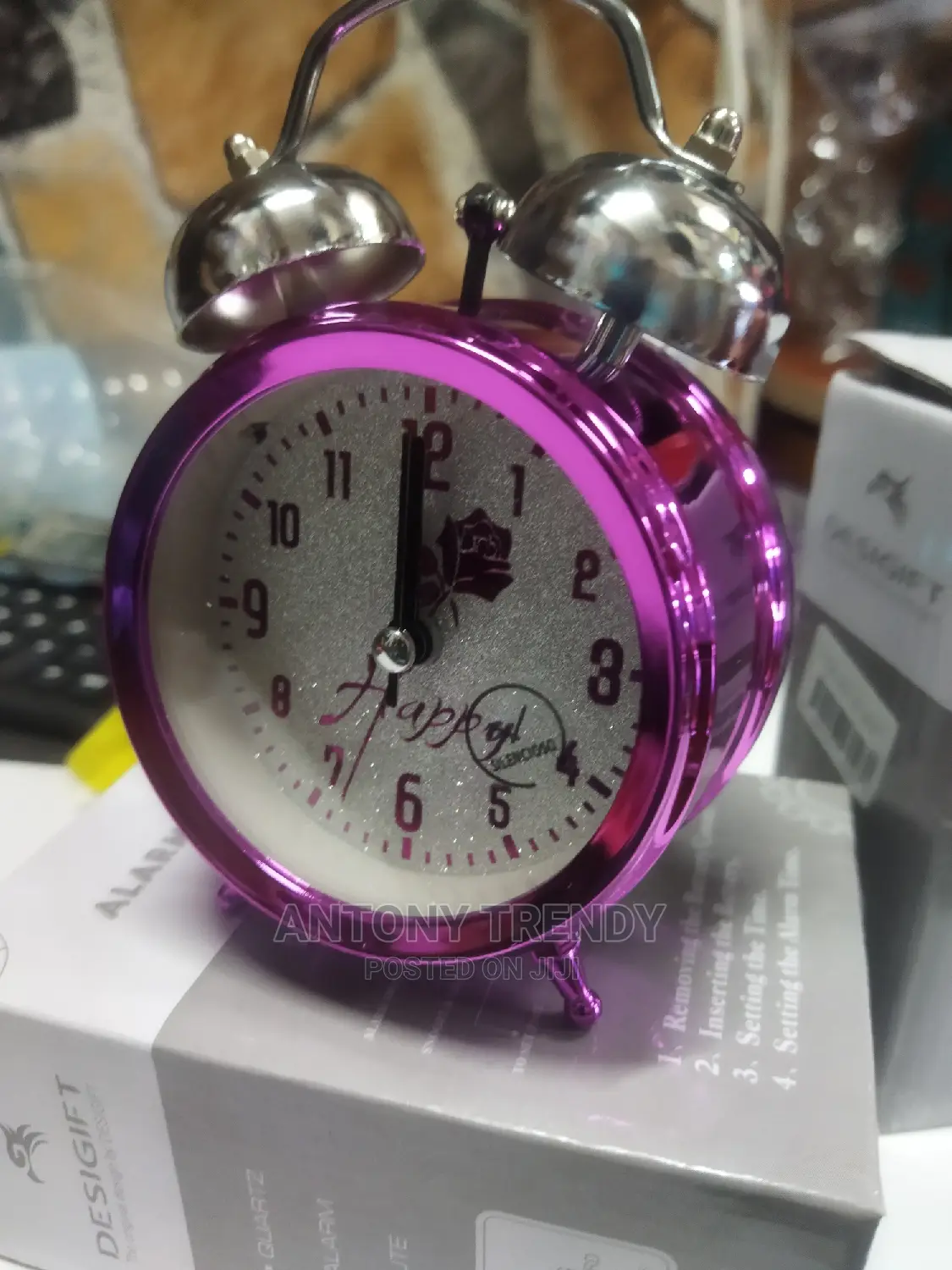 Alarm Clocks Home Purple