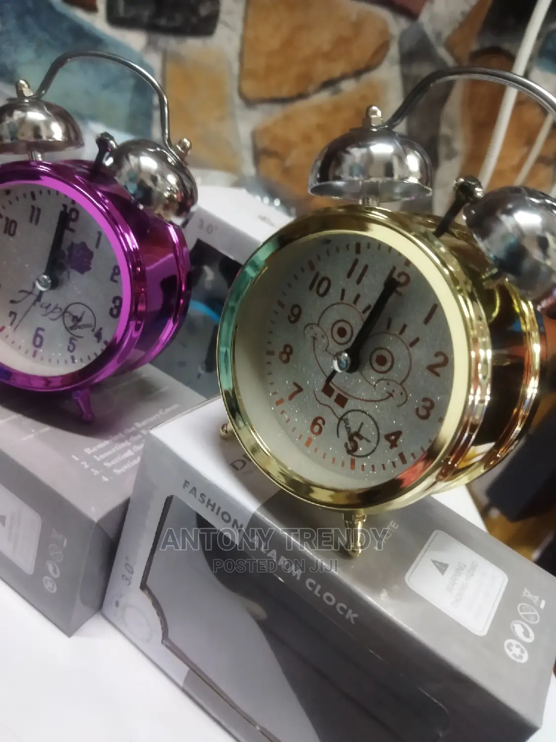 Vintage Alarm Clock, Silent Desk Alarm Clocks Alarm, Strong