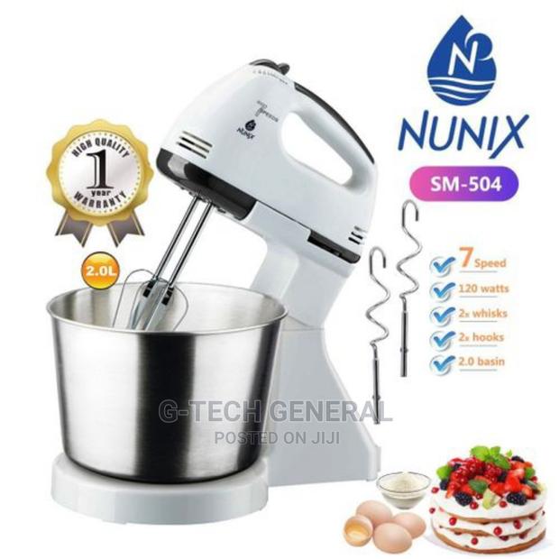Nunix ELETRIC Stand Mixer 7 Speed With Mixing Bowl