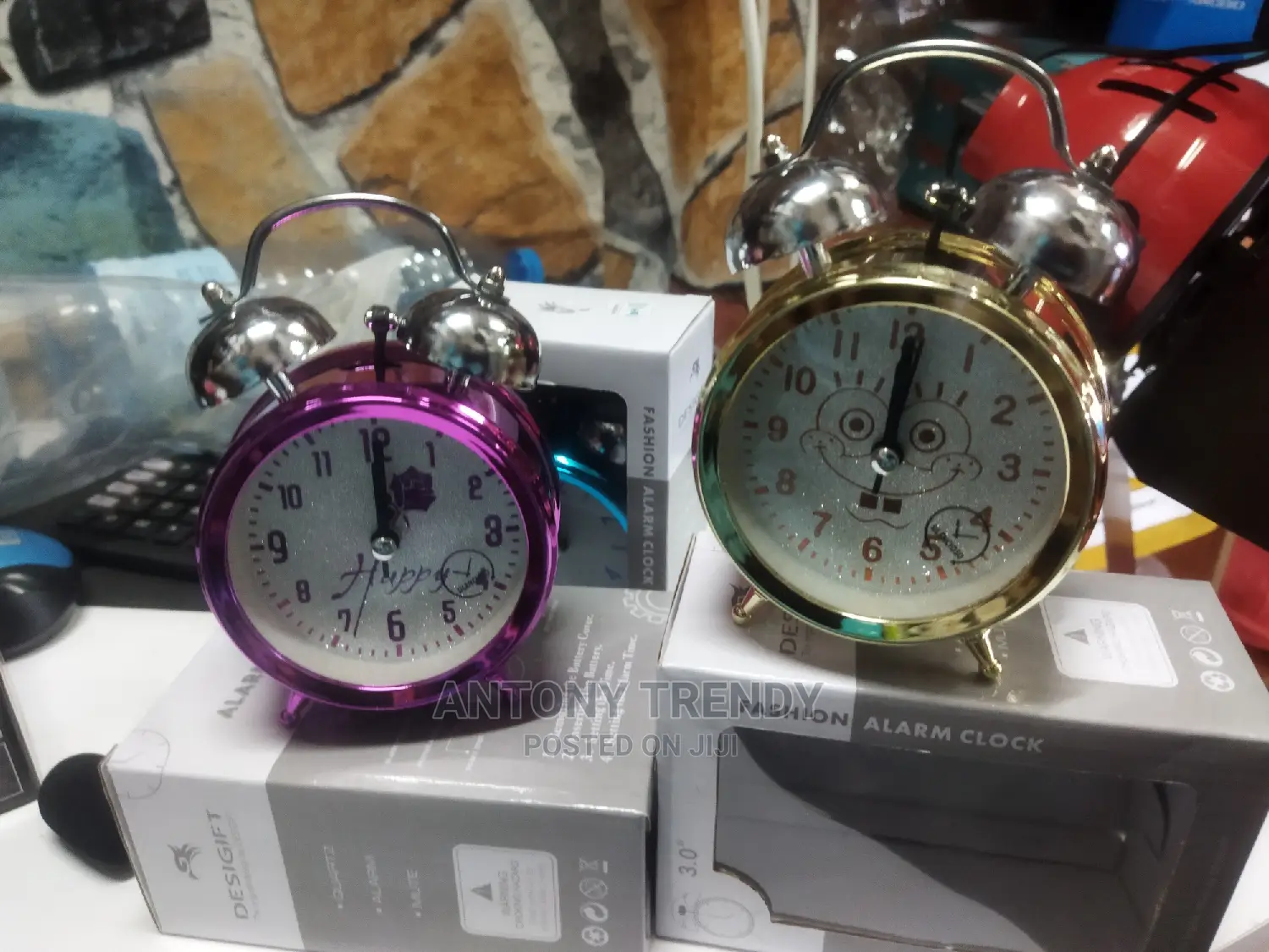 Vintage Alarm Clock, Silent Desk Alarm Clocks Alarm, Strong