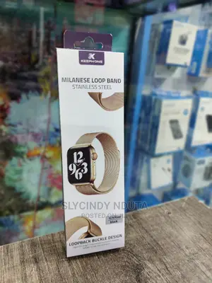 Apple Milanese Loop Band Stainless Steel (Black)42/44/45mm