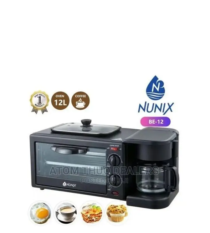 Nunix 3in1 Multifunction Breakfastmaker +Grill Tea-Coffe