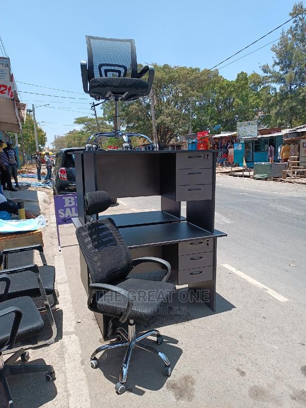 Office Desk (Dark Grey) /Chair