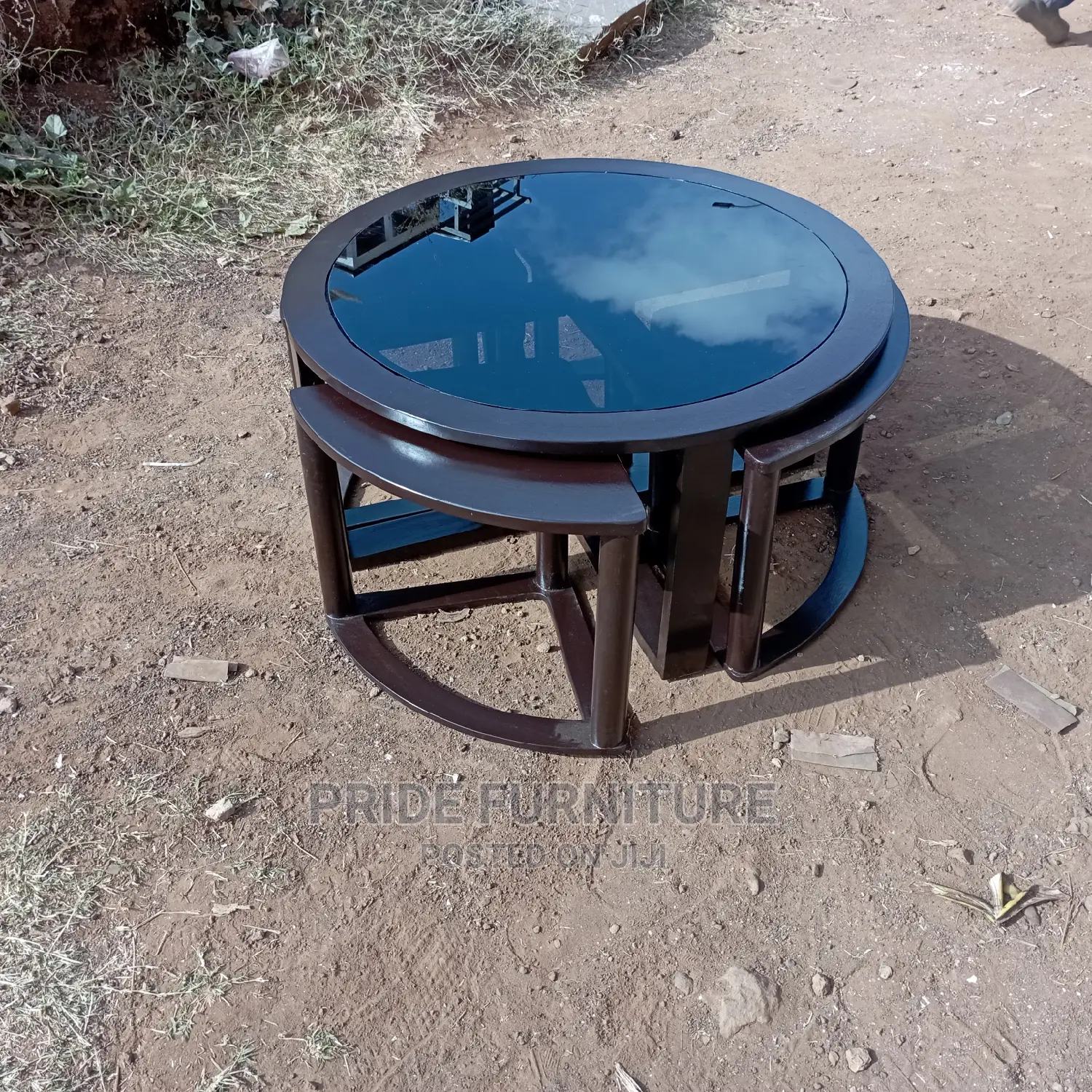 Round Wooden Coffee Table