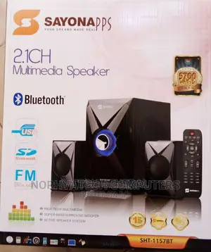 Sayona Sht-1157bt Sub Woofer Usb/Fm/Bt/Aux-5700 Watts.