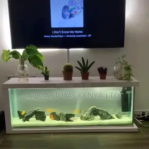 Tv Stand Aquarium, Under Tv Aquarium Installation